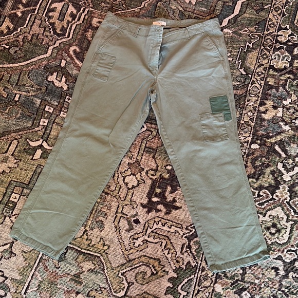 Loft size 14 Casual Pants - Black, Tan, Gray, Green chino cropped capri LOT - Picture 5 of 14